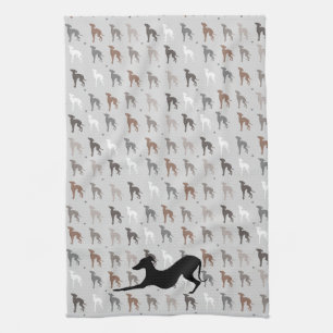 Serviette de cuisine italienne Greyhound Dog, Seco