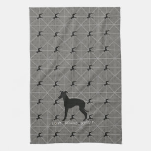 Serviette de cuisine italienne Greyhound Dog, Seco