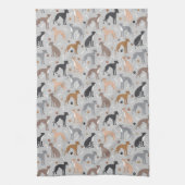 Serviette de cuisine italienne Gryhound Chig Bones (Vertical)