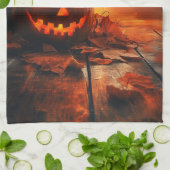 Serviette de cuisine Jack 'O Lantern (Plié)
