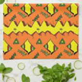 Serviette de cuisine Jack-O-Lantern & Spider Hallo (Plié)