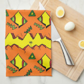 Serviette de cuisine Jack-O-Lantern & Spider Hallo (Quart Plié)