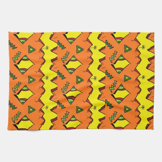 Serviette de cuisine Jack-O-Lantern & Spider Hallo (Horizontal)