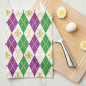 Serviette de cuisine Jacquard Mardi Gras (Quart Plié)