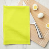 Serviette de cuisine jaune (Quart Plié)