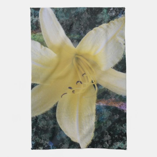 serviette de cuisine jaune de lis (Vertical)