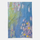 Serviette de cuisine jaune de nénuphars de Monet (Vertical)