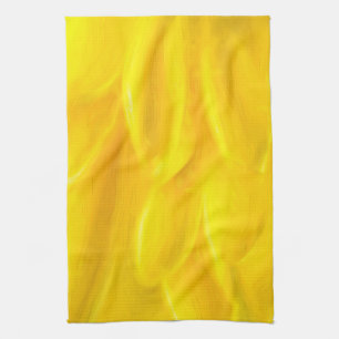 Serviette de cuisine jaune de pétales 16" x 24"