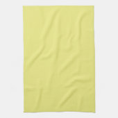 Serviette de cuisine jaune pastel solide (Vertical)