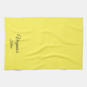 Serviette de cuisine Jaune Personnalisée (Horizontal)