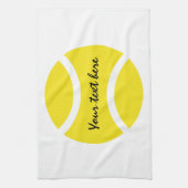 Serviette de cuisine jaune personnalisée de balle (Vertical)
