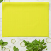 Serviette de cuisine jaune vif (Plié)