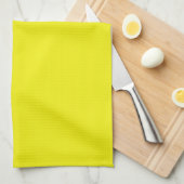 Serviette de cuisine jaune vif (Quart Plié)