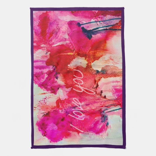 SERVIETTE DE CUISINE "JE T'AIME" (Vertical)