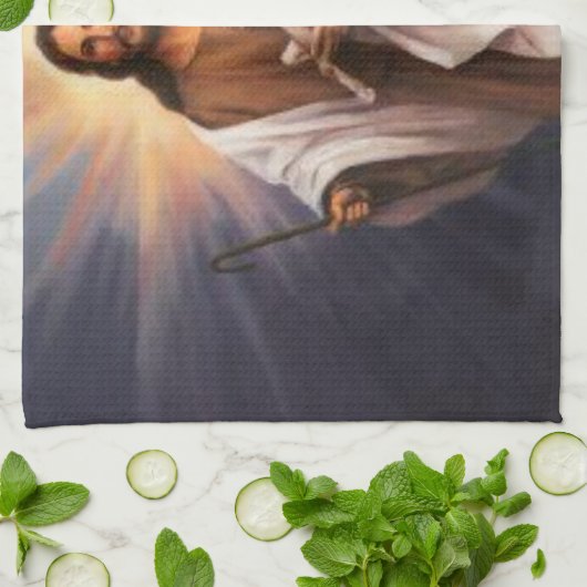 Serviette de cuisine Jésus (Plié)