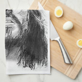 Serviette de cuisine Jésus (Quart Plié)