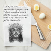 Serviette de cuisine Jésus (Quart Plié)