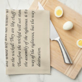 Serviette de cuisine Jésus (Quart Plié)