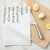 Serviette de cuisine Jésus Psaume 91:11-12 (Quart Plié)