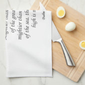 Serviette de cuisine Jésus Psaume 93:4 (Quart Plié)