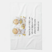 Serviette de cuisine Jésus Psaume 97:12 (Vertical)