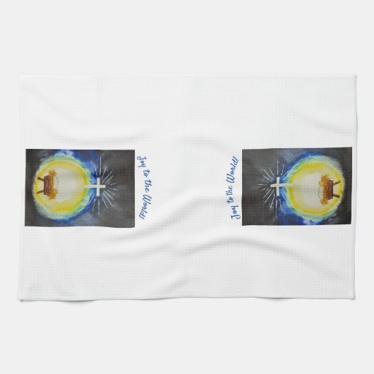Serviette de cuisine "Joy to the World" (Horizontal)