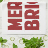 Serviette de cuisine joyeuse et brillante (Plié)