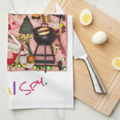 Serviette de cuisine juive de nourriture (Quart Plié)