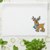 Serviette de cuisine juive et gentille Reindeers (Plié)