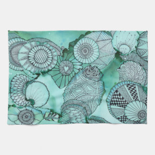 Serviette de cuisine juste Turquoise