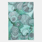 Serviette de cuisine juste Turquoise (Vertical)