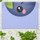 Serviette de cuisine Kawaii Blueberry (Plié)