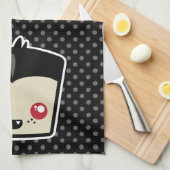 Serviette de cuisine Kawaii Dracula (Quart Plié)