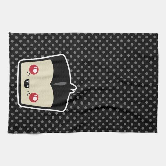 Serviette de cuisine Kawaii Dracula (Horizontal)