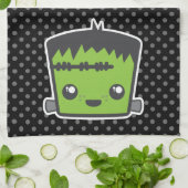 Serviette de cuisine Kawaii Frankenstein (Plié)