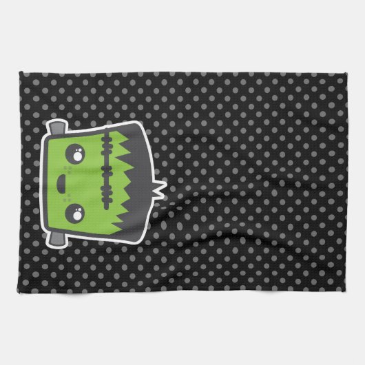 Serviette de cuisine Kawaii Frankenstein (Horizontal)
