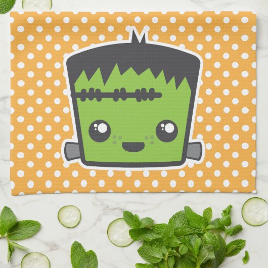 Serviette de cuisine Kawaii Frankenstein (Plié)