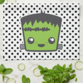 Serviette de cuisine Kawaii Frankenstein (Plié)