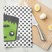 Serviette de cuisine Kawaii Frankenstein (Quart Plié)