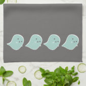 Serviette de cuisine Kawaii Ghost Halloween (Plié)