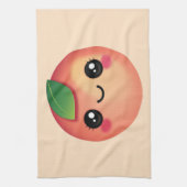Serviette de cuisine Kawaii Peach (Vertical)