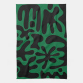 Serviette de cuisine Kismet verte (Vertical)