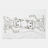 Serviette de cuisine Kitty Peint (Horizontal)