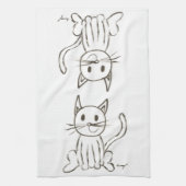 Serviette de cuisine Kitty Peint (Vertical)