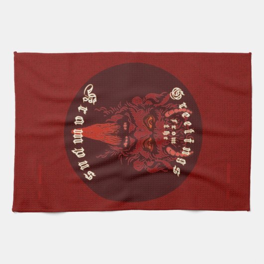 Serviette de cuisine Krampus (Horizontal)