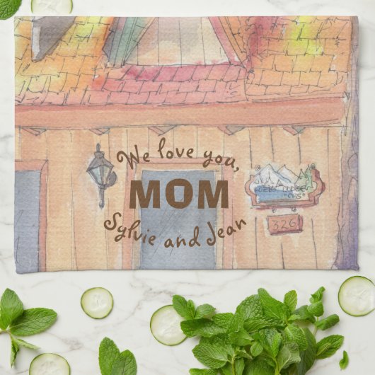 Serviette de cuisine "Lac Arrowhead" (Plié)