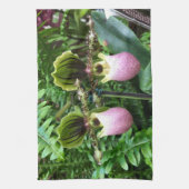 Serviette de cuisine Lady Slipper Orchids (Vertical)