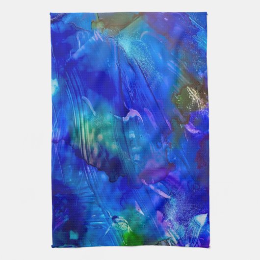 Serviette de cuisine Lagon Bleu (Vertical)