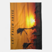 Serviette De Cuisine Laisser La Foi Se Lever (Vertical)