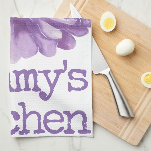 Serviette de cuisine "Lavender Flower" (Quart Plié)